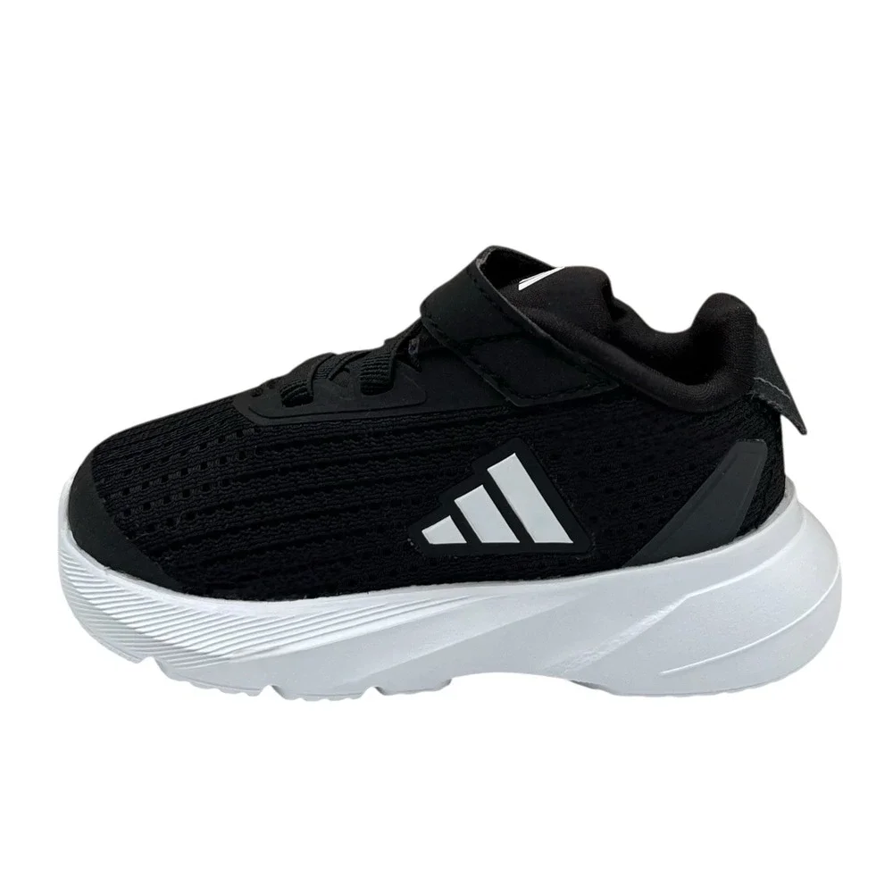 Adidas Duramo Baby Infant Boys Slip-on Sneaker Size 5 Black-White Flexible Shoes